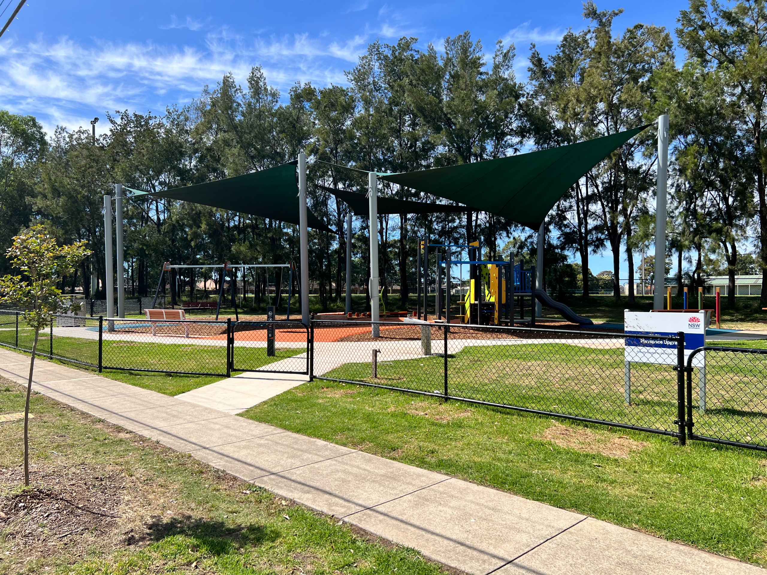 playspace upgrade at Ridge Park 