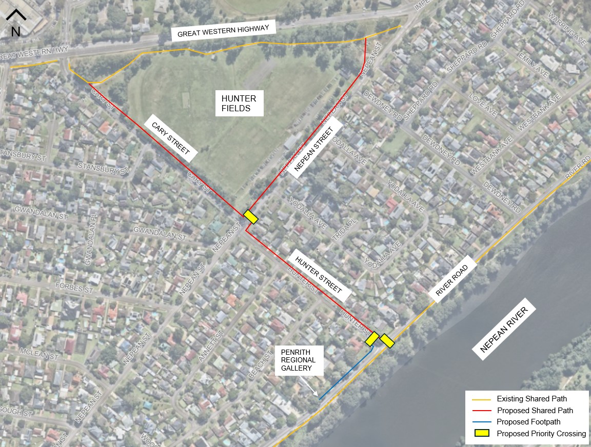 Aerial view of scope of works 