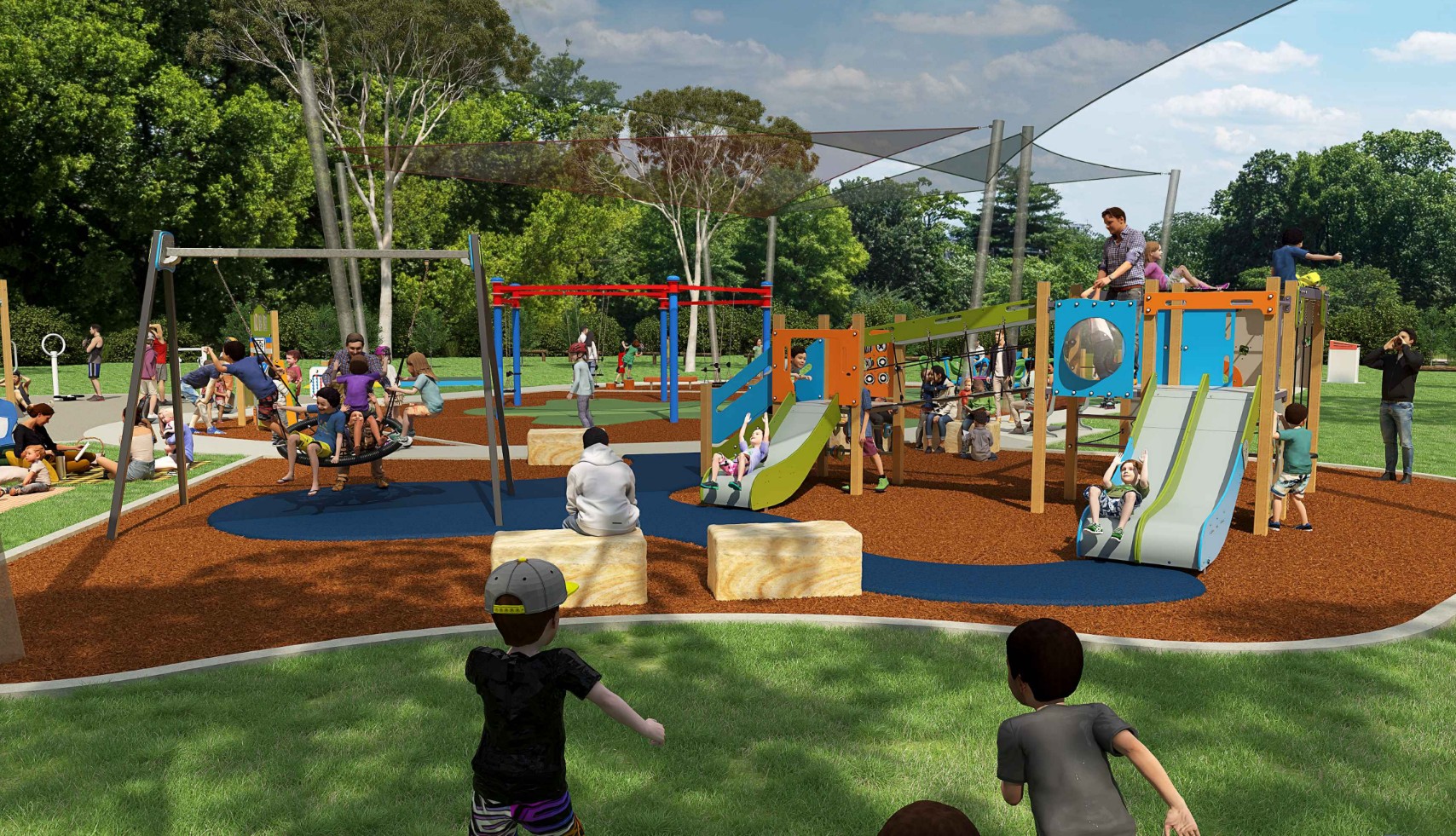 Sales Park Option 2 plasyapce artists impression