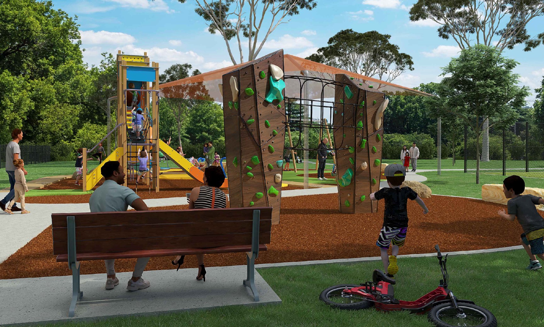 Climbing boulder for the big kids