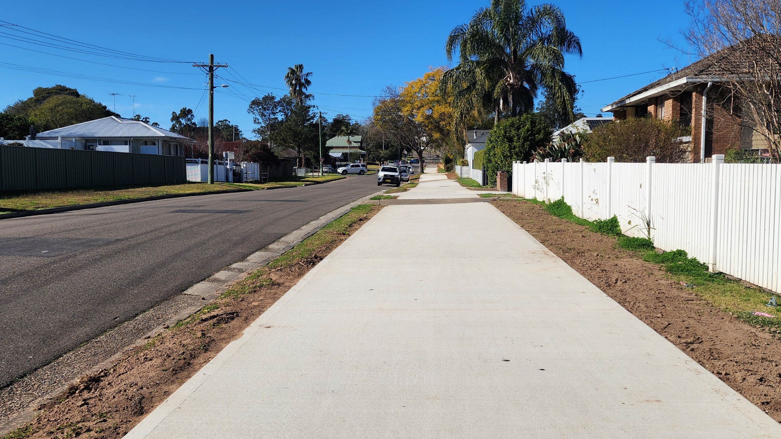 Footpath along Spencer Street.