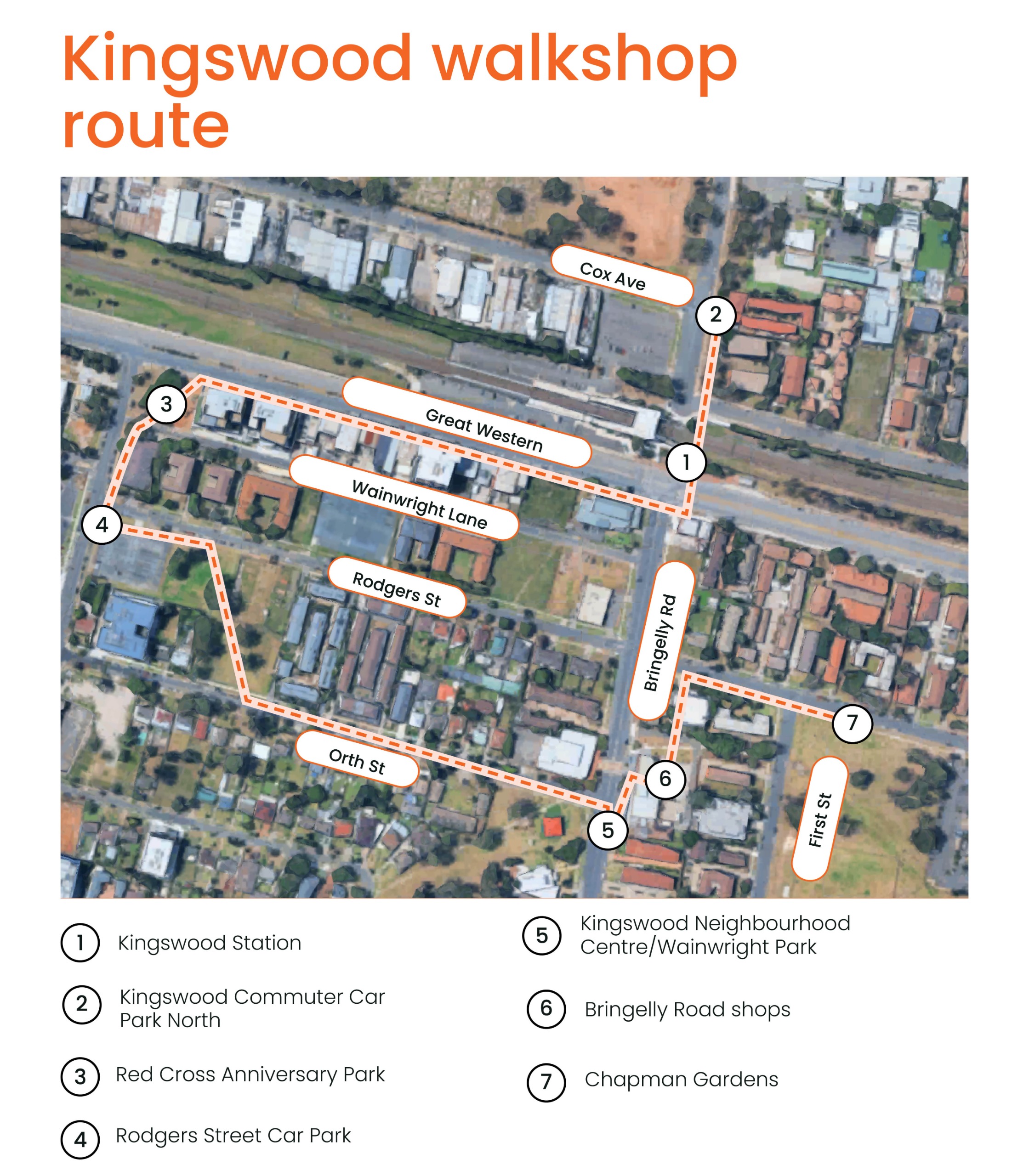 ​Kingswood walkshop route map
