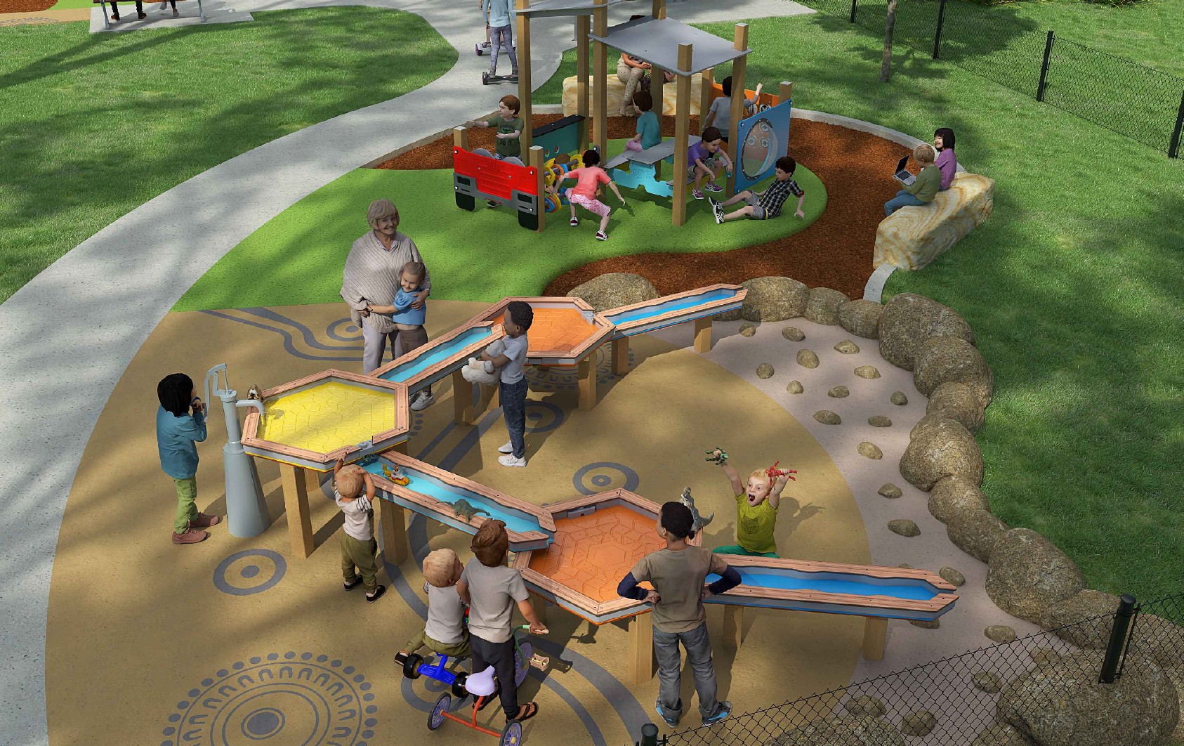 Water play and junior play equipment